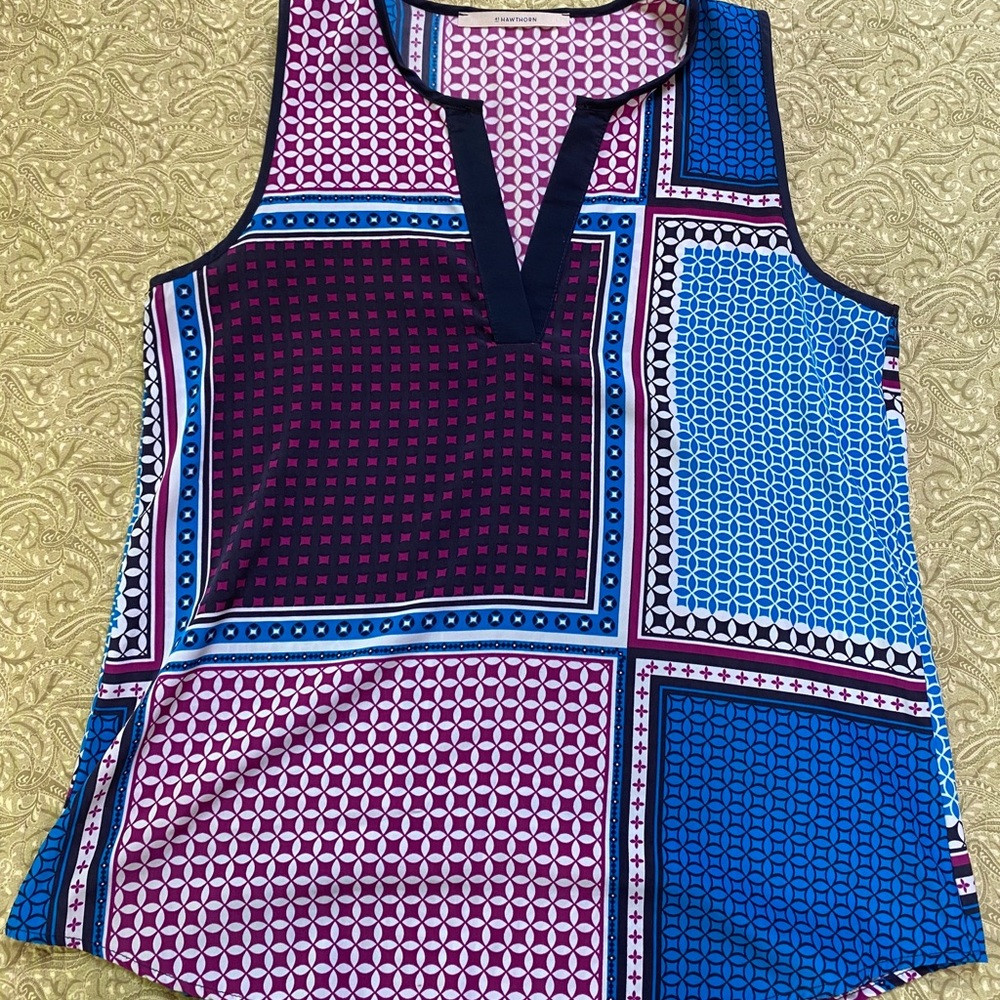 Blue & purple tank top